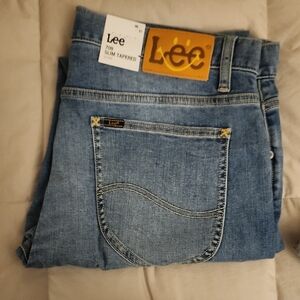 Lee Classic Denim Slim Tapered Jeans Smiley Collab